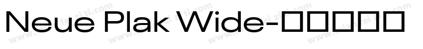 Neue Plak Wide字体转换